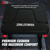 JSM FITNESS Fejenállás Szék - Acél Jóga Pad Inverziós Gyakorlatokhoz, Fekete Csúszásgátló Szőnyeggel, Otthoni Core Edzéshez, Stabil Szerkeze - Black, 64 cm x 43 cm x 37 cm, Modern 6