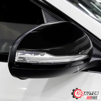 JSQAUTOR Tükörsapka Mercedes Benz GLC C E-Class W205 W247 A205 W213 C238 A238 C217 A217 W222 C292 AMG Külső Tuning Alkatrész - Black glossy look 6