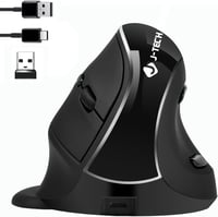 JTD Wireless Ergonomikus Függőleges Egér Bluetooth 2.4G Újratölthető 2400 DPI 1