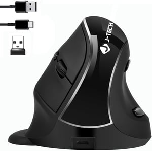 Mouse vertical ergonomic JTD V638, Bluetooth + 2.4G, reîncărcabil, 2400 DPI