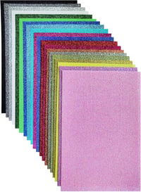 Jtnohx Csillámos Filc Készlet - 20 db 20x30 cm-es Filcanyag Kézműveskedéshez, Dekorációhoz, Partikhoz és Ünnepi Projektekhez 1