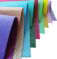 Jtnohx Csillámos Filc Készlet - 20 db 20x30 cm-es Filcanyag Kézműveskedéshez, Dekorációhoz, Partikhoz és Ünnepi Projektekhez 2