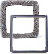 JTVTW Gripper Frame Tűzőkeret Fedéllel - Punch Needle Hímzéshez, Kézimunkához (40 x 40 cm) Rögzítőkeret 1