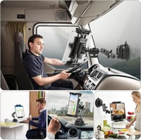 Jubor 360° Forgó Autós Tablet Tartó iPad Air Mini Galaxy 4.7-12.9" 7