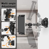 Jubor 360° Forgó Autós Tablet Tartó iPad Air Mini Galaxy 4.7-12.9" 4