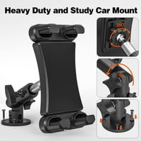 Jubor 360° Forgó Autós Tablet Tartó iPhone iPad 4.7-13.5" Univerzális 4