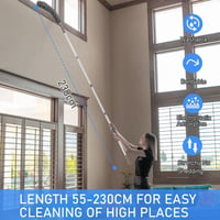Jubor Mikroszálas Porszívó Teleszkópos Nyéllel 230 cm Plafon Takarítás 5