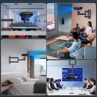 Jubor Összecsukható Projektor Fali Tartó 360° Forgatható Mennyezeti Állvány 7