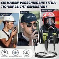 JUCJET Súprava 6 kusov náhlavných súprav s akustickým zvukovodom pre vysielačky Baofeng UV5R, UV5RE, BF-88E, BF-888S, 888S 7
