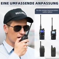 JUCJET Súprava 6 kusov náhlavných súprav s akustickým zvukovodom pre vysielačky Baofeng UV5R, UV5RE, BF-88E, BF-888S, 888S 8