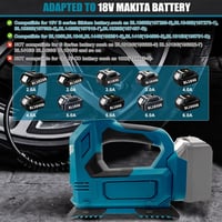 JUDANNA akkus kerékpumpa Makita 18V akkuhoz - digitális nyomásmérővel, LED lámpával (akku nélkül) 2