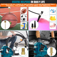 JUDANNA akkus kerékpumpa Makita 18V akkuhoz - digitális nyomásmérővel, LED lámpával (akku nélkül) 7