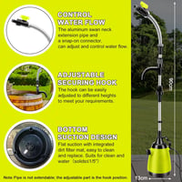JUDANNA 18V Akkus Merülő Szivattyú Esővízhez 5000 L/h Áramlás 300W 2