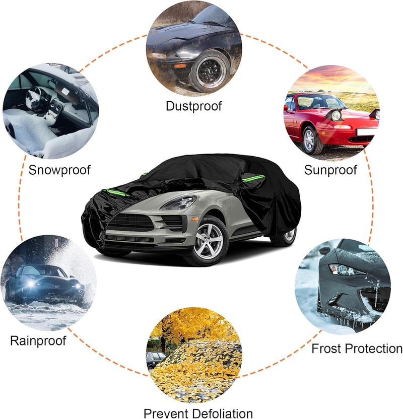 JUDANNA 6 rétegű vízálló autótakaró Porsche Macan 2014-2025 időjárásálló
