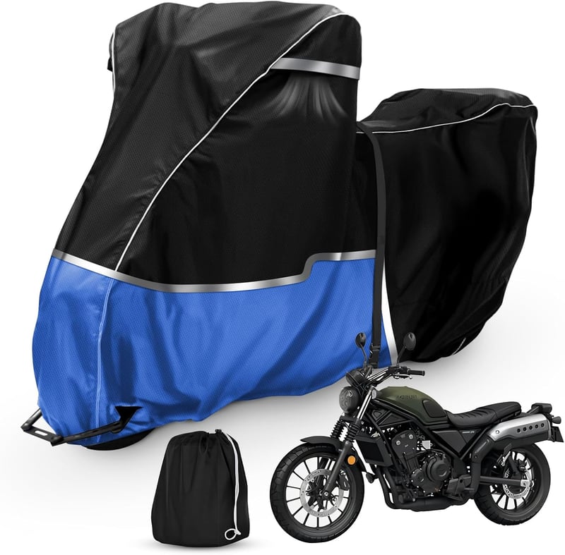 JUDANNA Vízálló 420D Oxford motor takaró kültéri Honda Forza 350 125 SH 125 350i robogóra fekete kék időjárásálló ponyva