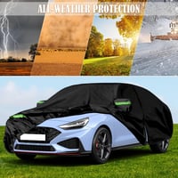 JUDANNA Vízálló Autótakaró Hyundai i30/i30 N 2011-2025 Teljes Garázstakaró Hó Eső Porsz 5