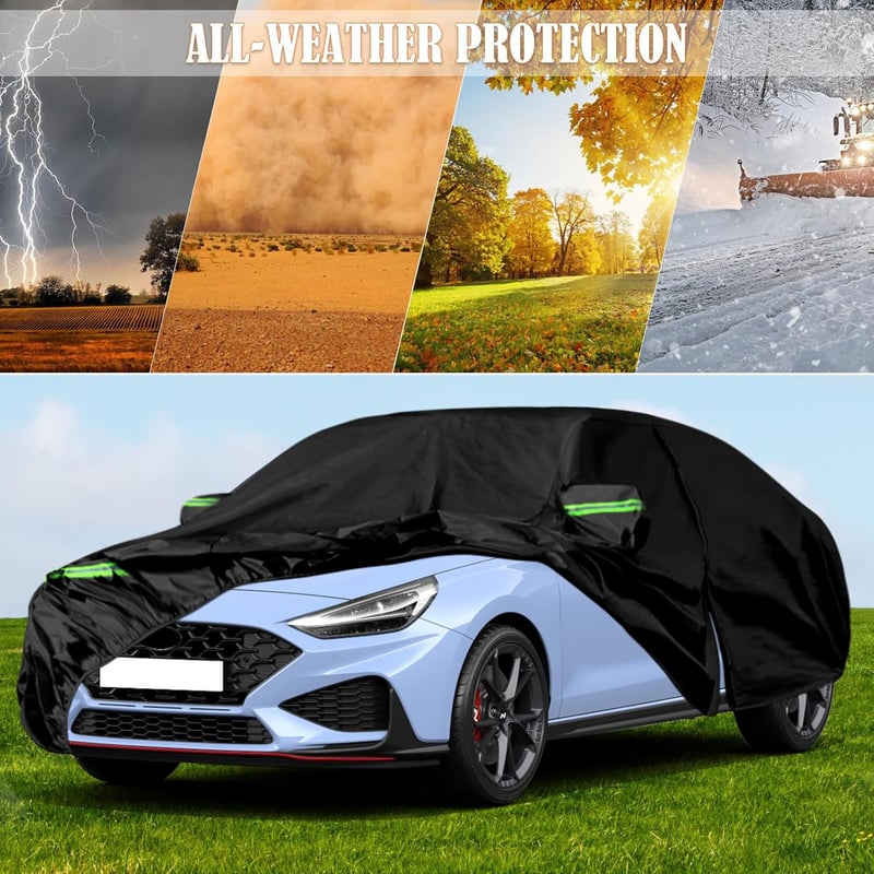 JUDANNA Vízálló Autótakaró Hyundai i30/i30 N 2011-2025 Teljes Garázstakaró Hó Eső Porsz