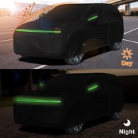 JUDANNA Fekete vízálló autótakaró ponyva 2016-2022 Kia Niro E-Niro EV HEV PHEV teljes fedés kültéri garázs takarás eső hó por ellen 5