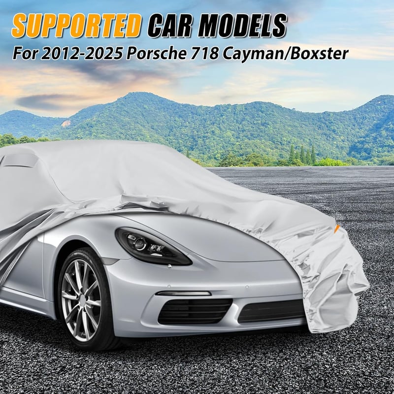 JUDANNA Vízálló Autótakaró Porsche 718 Boxster/Cayman 1997-2025 Cipzárral