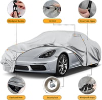 JUDANNA Vízálló Autótakaró Porsche 718 Boxster/Cayman 1997-2025 Cipzárral 4