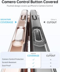 JUESHITUO iPhone 16 Pro Tok Kamera Gombbal, MagSafe Kompatibilis Katonai Szabványú Ütésálló Karcolásvédő Mobiltelefon Védőtok 4