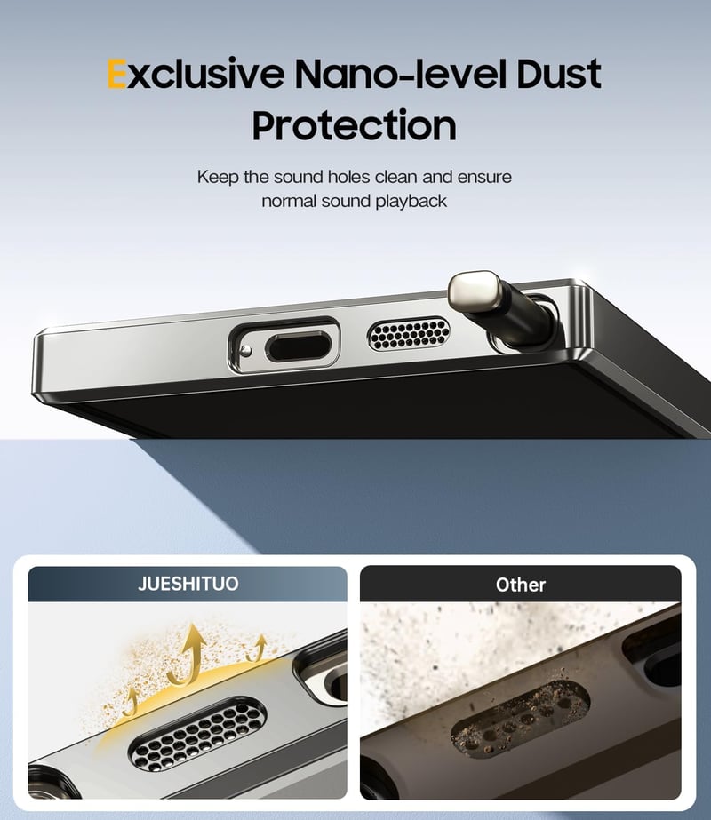 JUESHITUO Samsung Galaxy S24 Ultra Tok MagSafe Kompatibilis Kameravédelemmel - Erős Mágneses Mobiltelefon Védőtok S24 Ultra 5G