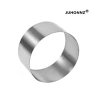 Set inele pentru desert JUHONNZ, 4 bucăți, inele din oțel inoxidabil pentru tort, forme rotunde pentru cheesecake, mini inele de copt, antiaderente, pentru clătite și prăjituri, 8x8x4 cm 2