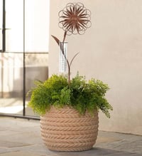 JUJOYBD 110 cm-es esőmérő kerti dekoráció, fagyálló üveg esőmérő rúddal 5