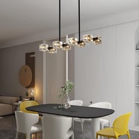 JUJUQI Modern Fekete-Arany Kristálycsillár 8 Ágú, K9 Luxus Függőlámpa Étkezőbe, Nappaliba, Hálószobába, Vintage Stílusú Mennyezeti Lámpa 4