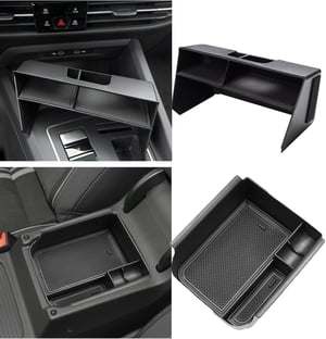 Set organizator consolă centrală și cotieră JULIK pentru VW Golf 8 MK8 GTI/GTD/GTE (2020-2024)