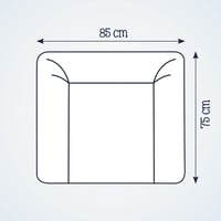 Prebaľovacia podložka Julius Zöllner Softy 85x75 cm – nepremokavá a umývateľná, so vzorom džungle – Vyrobené v Nemecku – Oeko-Tex Standard 100 3