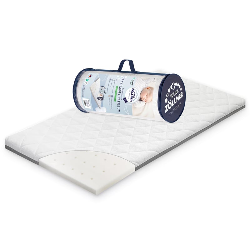 Cestovný matrac Julius Zöllner Travelsoft Premium 60x120 cm, s certifikátom OEKO-TEX, bez škodlivých látok