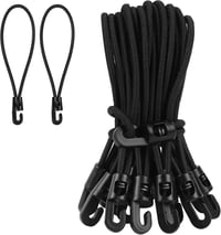 JULMELON Bungee Cord 20 db Horogos Gumikötél 15 cm Ponyvafeszítő 1