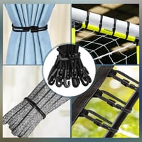 JULMELON Bungee Cord 20 db Horogos Gumikötél 15 cm Ponyvafeszítő 4