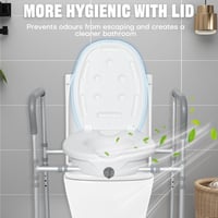 Julymoda WC-ülőke magasító állítható magassággal és karfákkal 2
