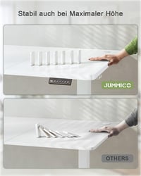 JUMMICO Állítható Magasságú Íróasztal 120x60 cm USB-A Csatlakozóval, Ergonomikus Számítógépasztal Otthoni Irodába 7