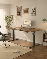 Výškovo nastaviteľný písací stôl JUMMICO 180 x 80 cm s USB-A portom, elektrický nastaviteľný stôl do domácej kancelárie 2