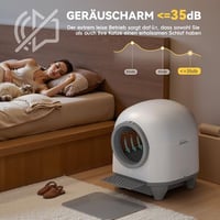 JUMMICO Automatski samočisteći WC za mačke XXL 90 L - Za kućanstva s više mačaka, samočisteći WC za mačke velikog kapaciteta 8