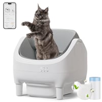 JUMMICO Samočistiaca toaleta pre mačky XXL, 12 l, pre mačky do 15 kg, ovládanie cez aplikáciu, 15-dňová nepretržitá prevádzka, elektrický automatický záchod pre viac mačiek 1