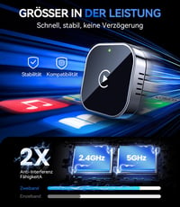 Jumpeak vezeték nélküli CarPlay adapter iPhone-hoz, mini Plug and Play vezetékes CarPlay kompatibilis autóhoz 5