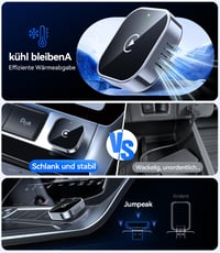 Jumpeak vezeték nélküli CarPlay adapter iPhone-hoz, mini Plug and Play vezetékes CarPlay kompatibilis autóhoz 6