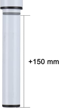 JUMPENGATP 2db Állítható Bútor Láb 180-330mm Rozsdamentes Acél Fehér 4