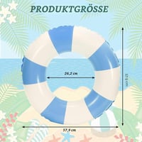 Nafukovacie koleso na plávanie JUNBAOYYDS pre dospelých, modro-ružové, 70 cm, letný matrac do bazéna a plávacie koleso 2