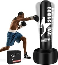 JUOIFIP 180 cm Álló Boxzsák Felfújható Edzés MMA Muay Thai Kickboxing 1
