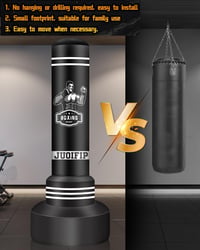 JUOIFIP 180cm Boxzsák Felfújható Edzéshez Boxkesztyűvel és Pumpával 3