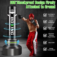 JUOIFIP 180cm Önfelfújódó Boxzsák Edzéshez MMA Muay Thai Boxkesztyűvel 6