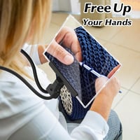 JUOIFIP 5x Nagyítólencse Olvasáshoz Nyakba Akasztható Kéz Nélküli Gooseneck Fresnel 5