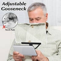 JUOIFIP 5x Nagyítólencse Olvasáshoz Nyakba Akasztható Kéz Nélküli Gooseneck Fresnel 3