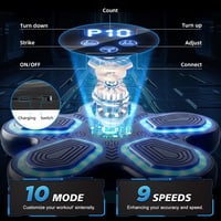 JUOIFIP Bluetooth Falra Szerelhető Ütőgép 9 Sebességgel és Boxkesztyűvel 4
