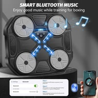 JUOIFIP Bluetooth Ütőgép Fali Boxzsák Edzéshez Kesztyűvel és Pontozással 2